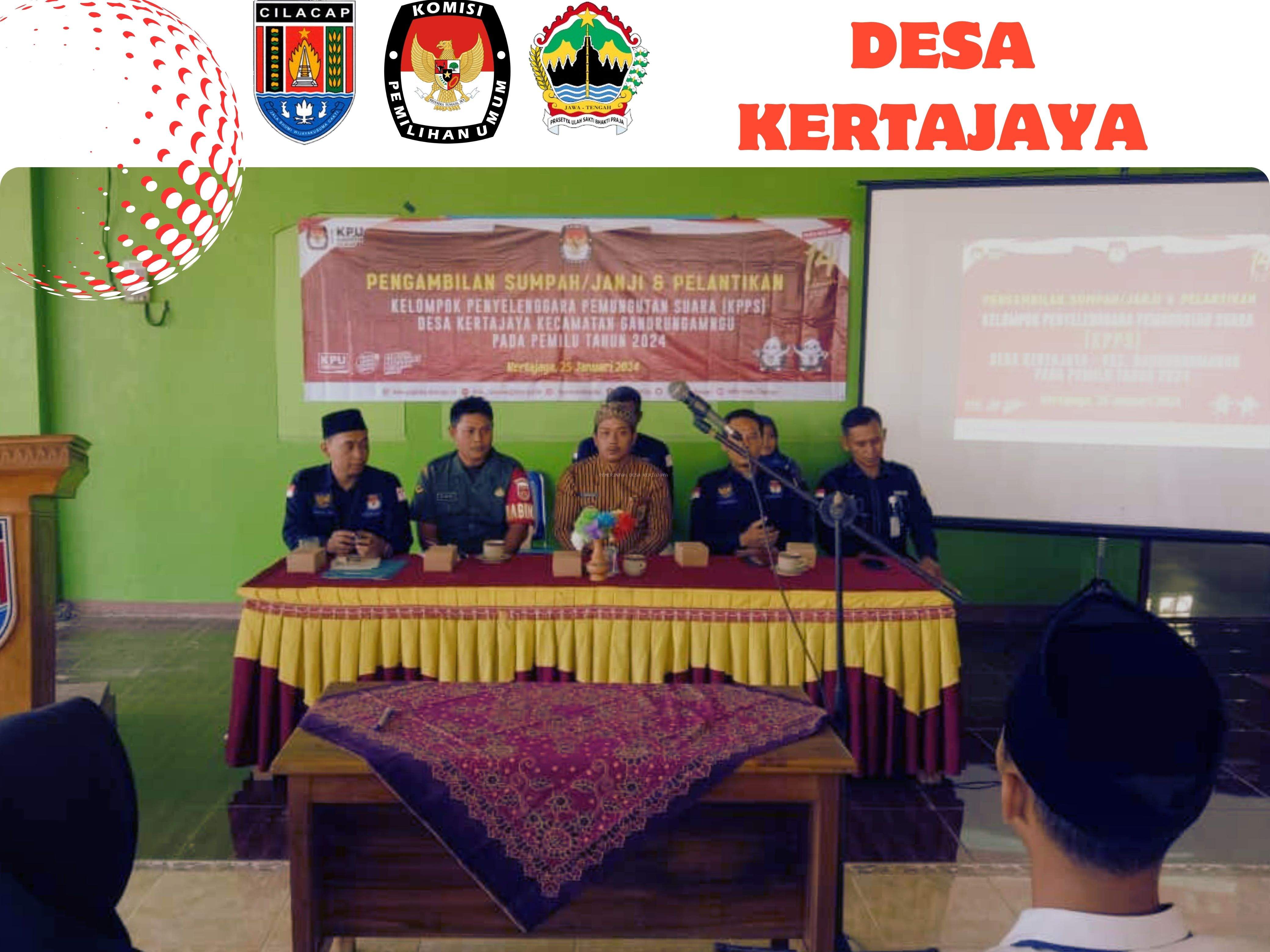 PENGAMBILAN SUMPAH DAN PELANTIKAN KELOMPOK PENYELENGGARA PEMUNGUTAN SUARA (KPPS)TAHUN 2024